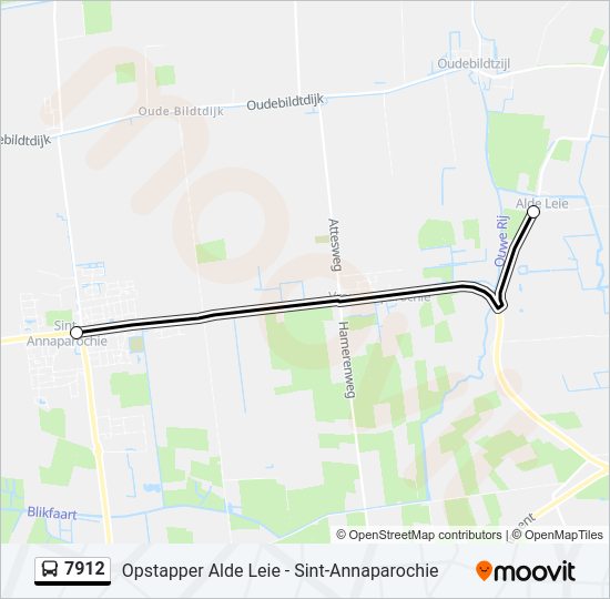7912 Bus Line Map