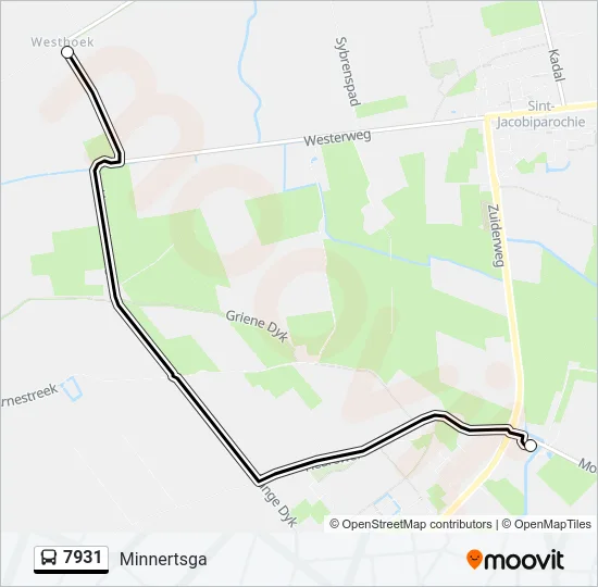 7931 Bus Line Map