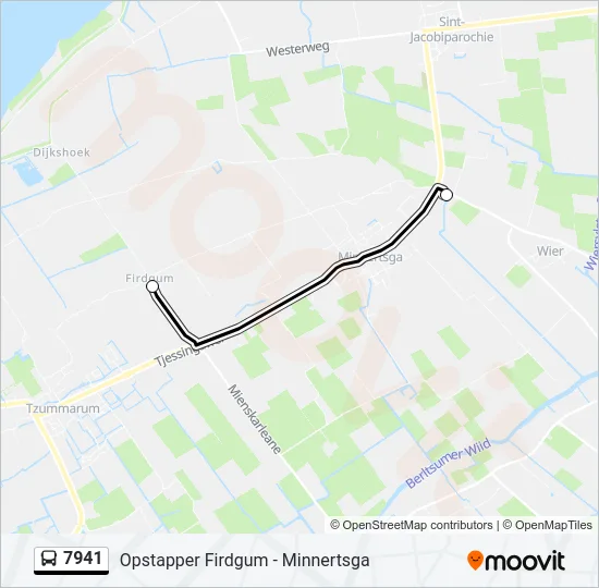 7941 Bus Line Map