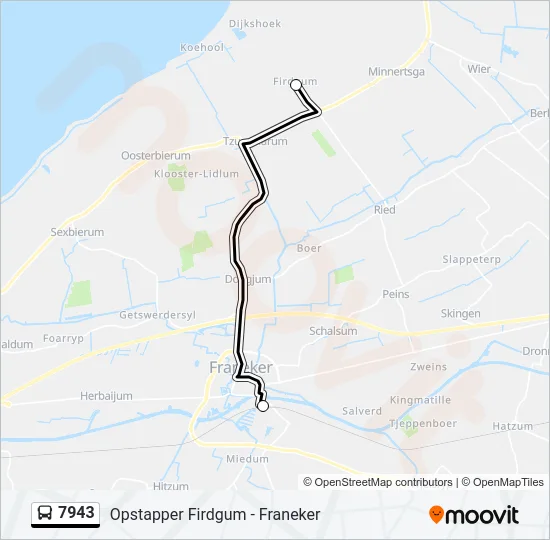 7943 Bus Line Map