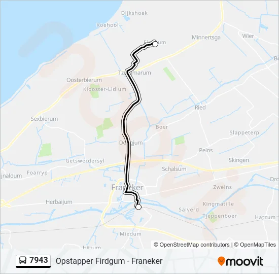 7943 Bus Line Map