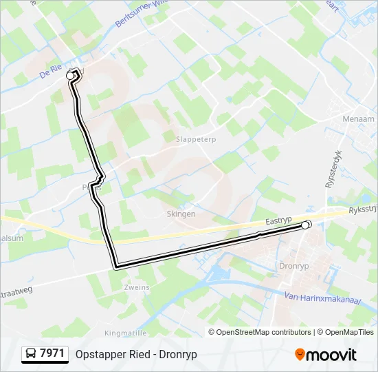 7971 Bus Line Map