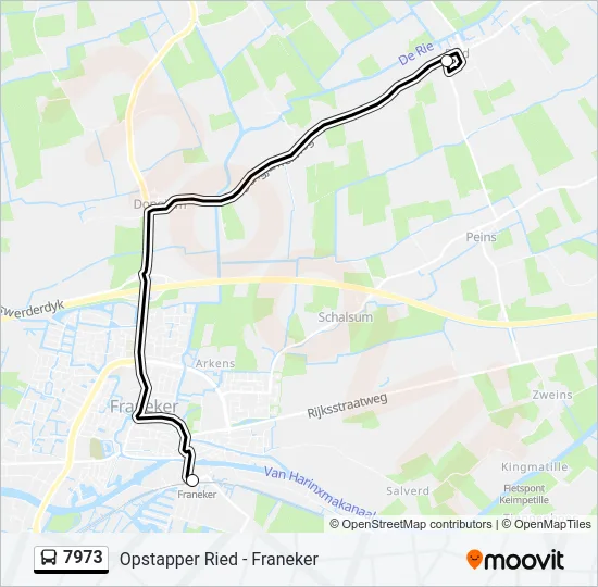7973 Bus Line Map