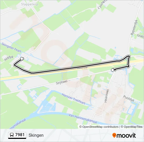 7981 Bus Line Map