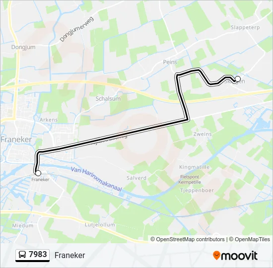 7983 Bus Line Map