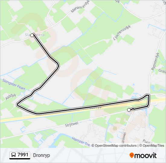 7991 Bus Line Map