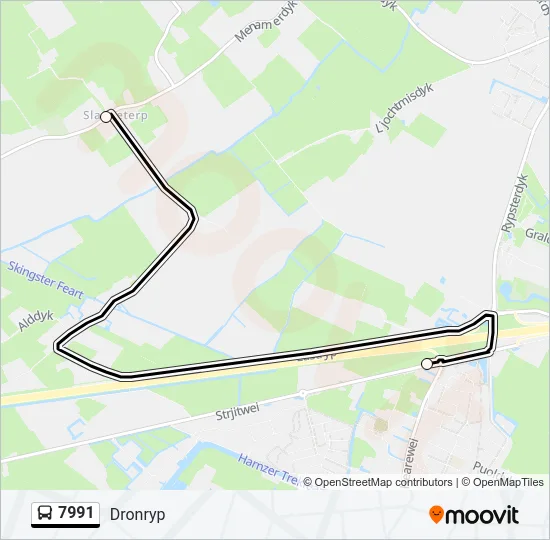 7991 Bus Line Map