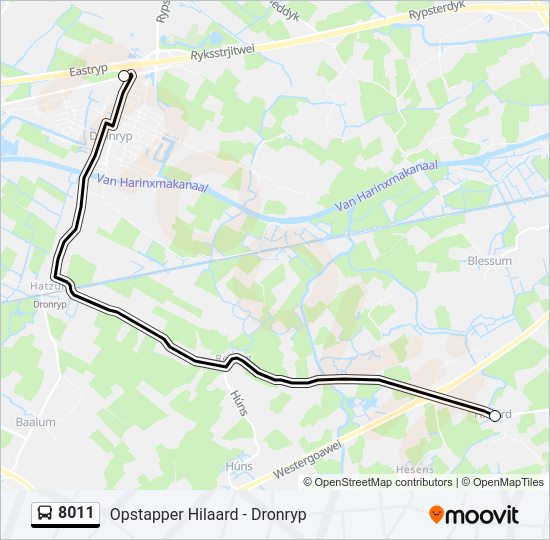 8011 Bus Line Map