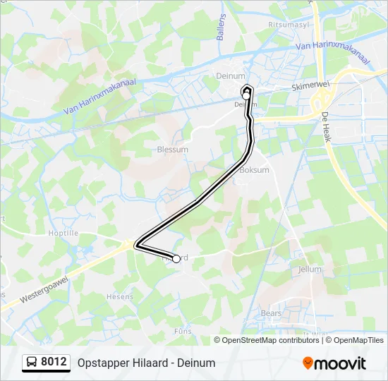 8012 Bus Line Map