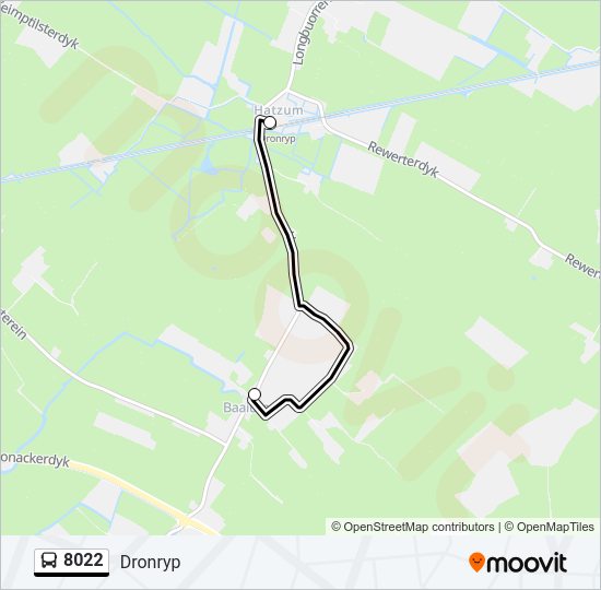 8022 Bus Line Map
