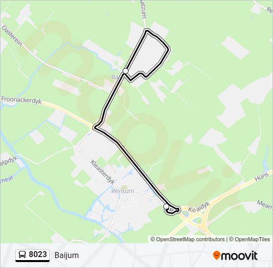 8023 Bus Line Map