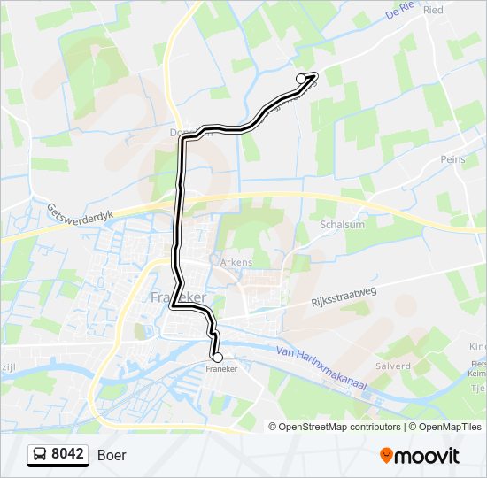 8042 Bus Line Map
