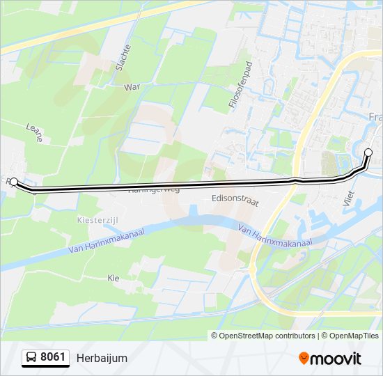 8061 Bus Line Map