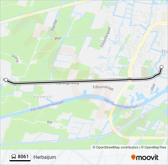 8061 Bus Line Map