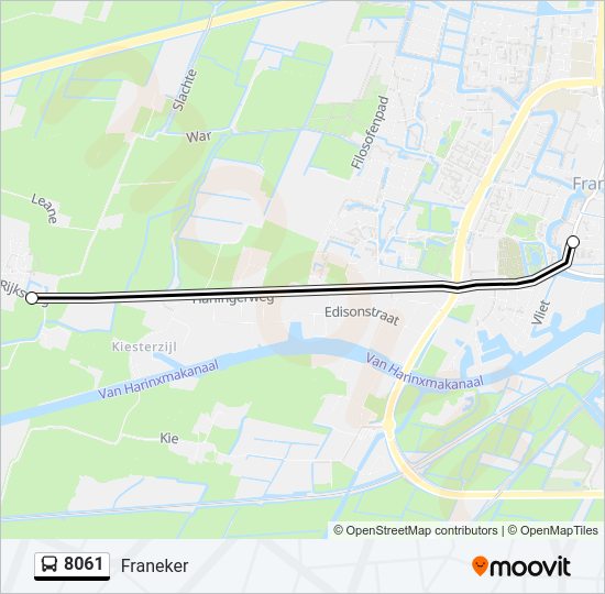 8061 Bus Line Map