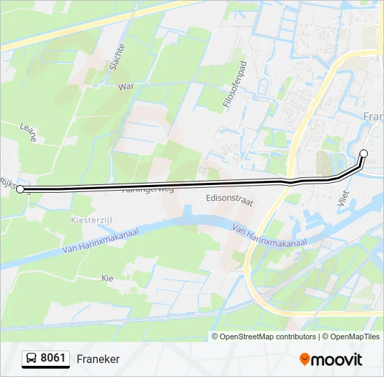 8061 Bus Line Map
