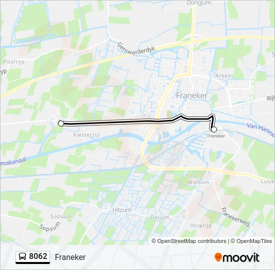 8062 Bus Line Map
