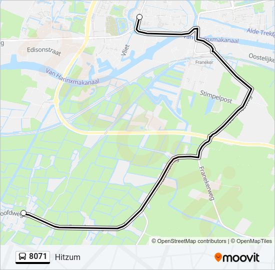 8071 Bus Line Map