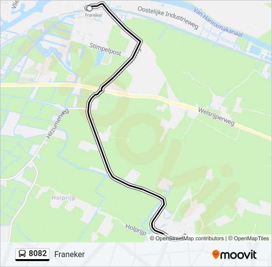 8082 Bus Line Map