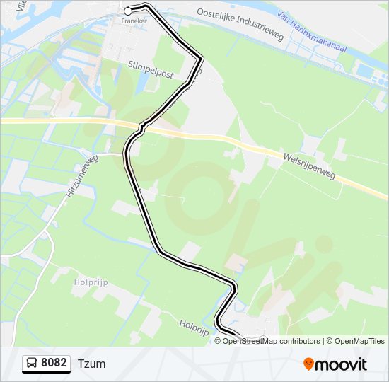 8082 Bus Line Map