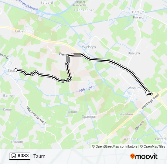 8083 Bus Line Map