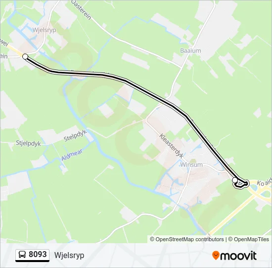 8093 Bus Line Map