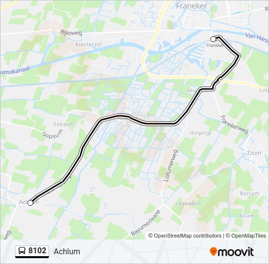 8102 Bus Line Map