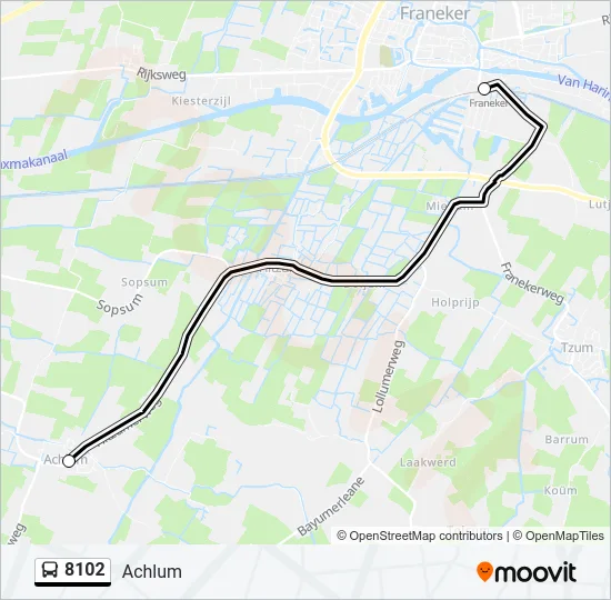 8102 Bus Line Map