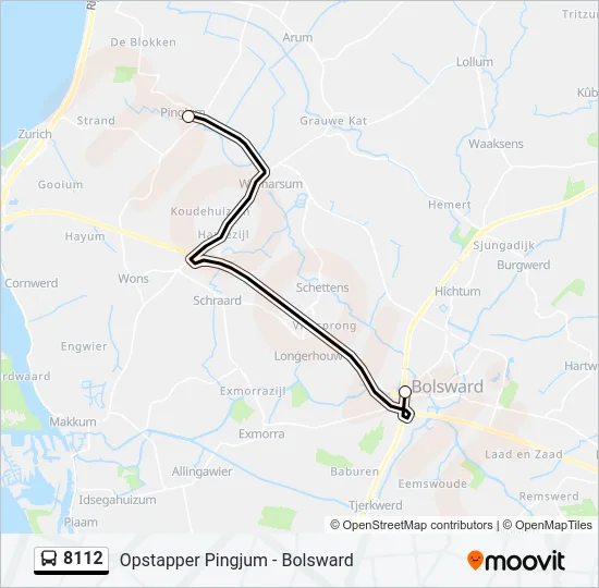 8112 Bus Line Map