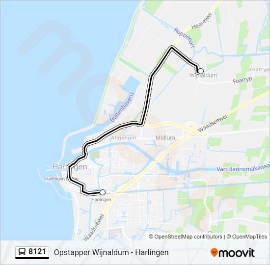 8121 Bus Line Map