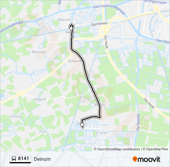 8141 Bus Line Map