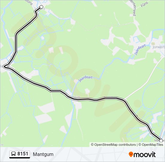 8151 Bus Line Map