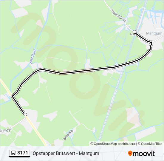 8171 Bus Line Map