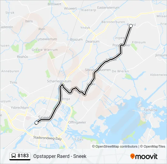 8183 Bus Line Map