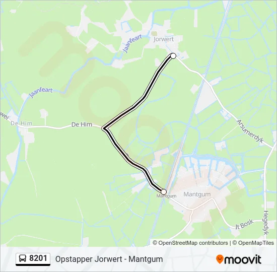 8201 Bus Line Map
