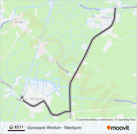 8211 Bus Line Map