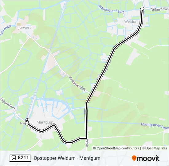 8211 Bus Line Map