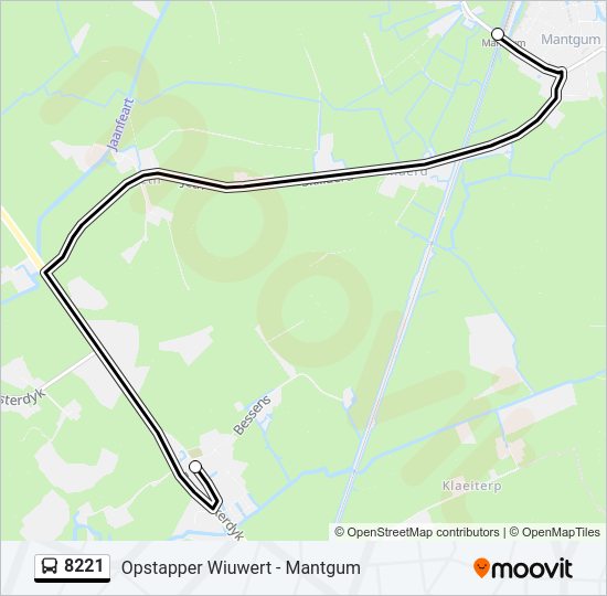 8221 Bus Line Map