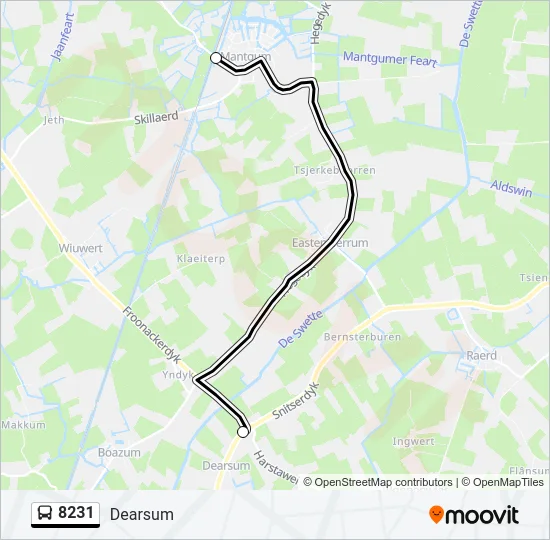 8231 Bus Line Map