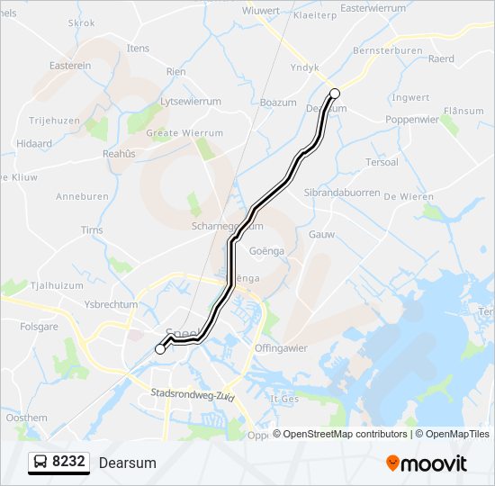 8232 Bus Line Map