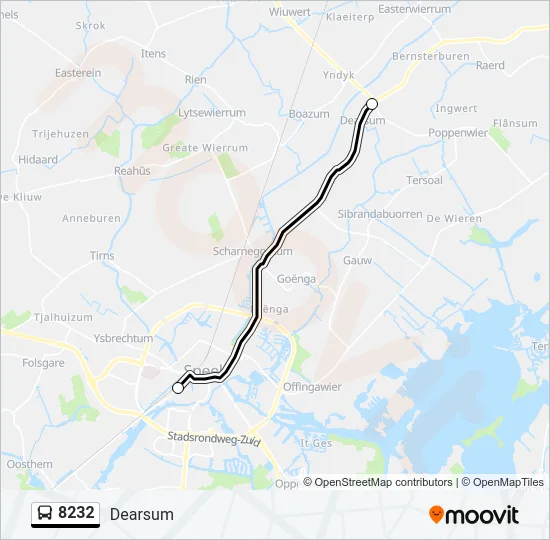 8232 Bus Line Map