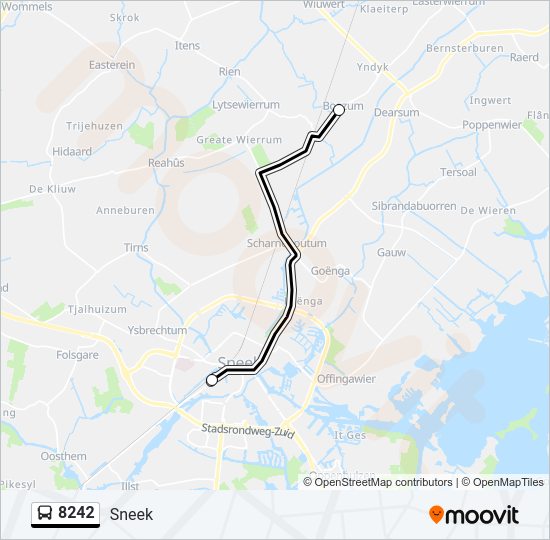 8242 Bus Line Map