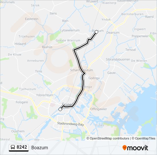 8242 Bus Line Map