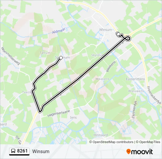 8261 Bus Line Map