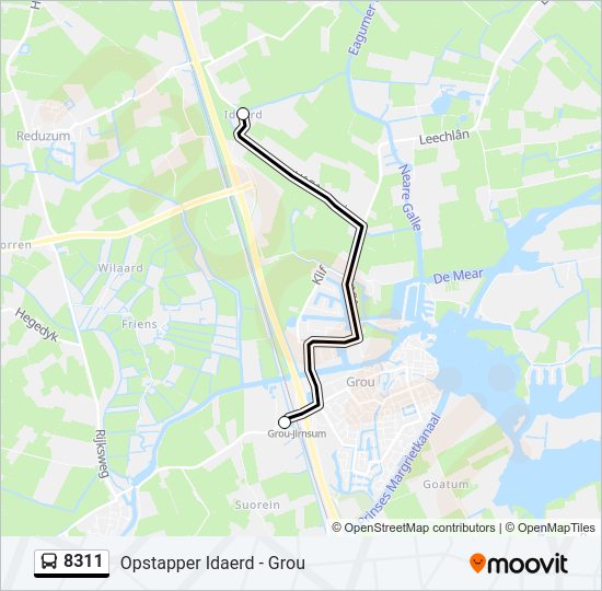 8311 Bus Line Map