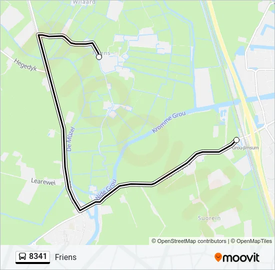 8341 Bus Line Map