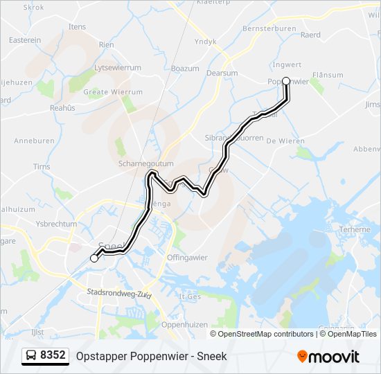 8352 Bus Line Map