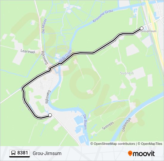 8381 Bus Line Map