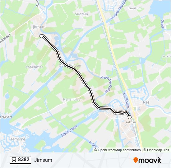 8382 Bus Line Map
