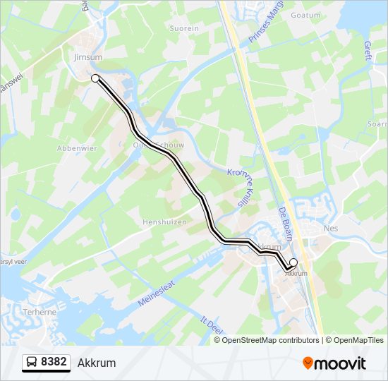 8382 Bus Line Map